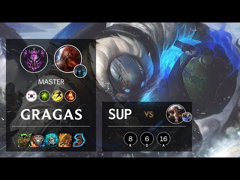 Gragas Support vs Sett - KR Master Patch 10.11