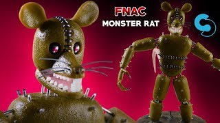 Monster Rat | Five Nights at Candy&#39;s 3 | Air Dry Clay Tutorial