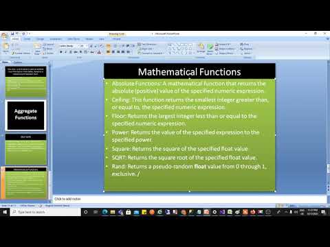 Sql Server Tutorial English Sql Mathematical Functions