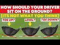 How Should The Driver Sit On The Ground Toe Up Toe Down Level Golf Tips