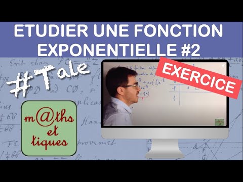 Etudier une fonction exponentielle 2/3 : Variations - Terminale