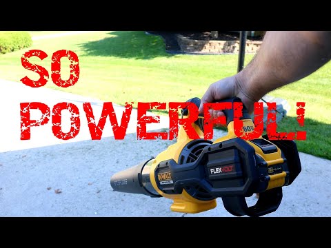 One of the most powerful cordless leaf blowers dewalt 60v fl...