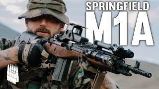 Video: Springfield M1A Scout Squad .308 Win 18 tum Svart