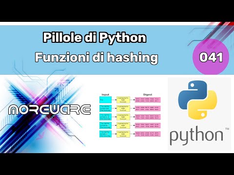 Pillole di Python #041 - Funzioni di Hashing