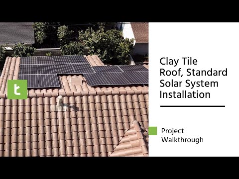 Clay Tile Roof, Standard Solar System Installation by Treeium Energy