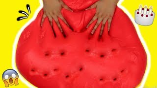 DIY Jumbo Red Velvet Clay SLIME!