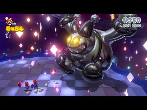 🤡 Super Mario 3D World: 6-C BOSS FIGHT Guide Motley Bossblob's Big Battle 100% #SM3DW Walkthrough