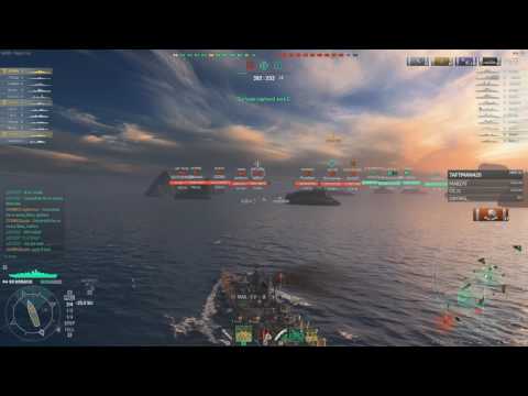WoWS 0.6.0.1 - Bismarck Brawling Action