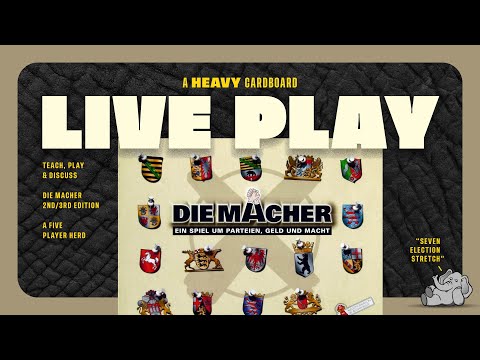 Die Macher (2nd/3rd Edition) - 5p Play-through, & Roundtable Discussion by Heavy Cardboard