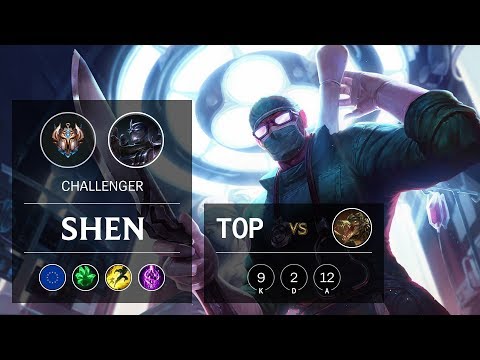 Shen Top vs Renekton - EUW Challenger Patch 9.18
