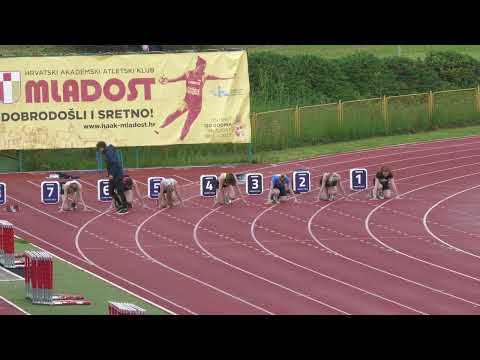 100m [Ž], I. skupina, Margareta Razum i Marta Nedved - Miting Dinamo-Zrinjevac 2023