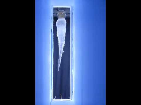 rotating growing icicle made with tap water