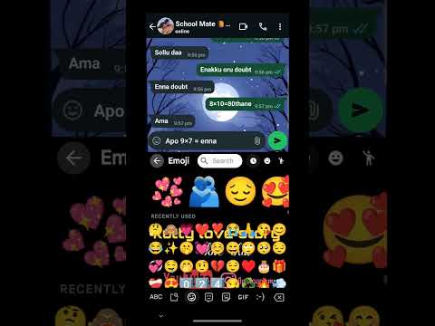 school love 💓|love story whatsapp chat|Tamil |Tru love|#trending #trulove #chatstory