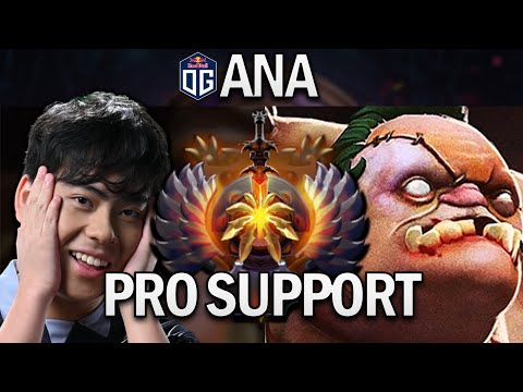 OG.ANA PUDGE - AMAZING SUPPORT - DOTA 2 7.27 GAMEPLAY