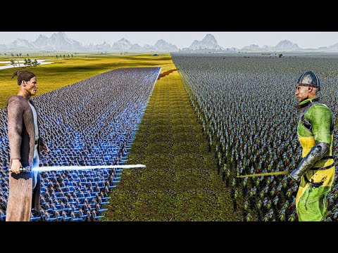 10.000 JEDI vs 1.5 MILLION FOOTMEN - Ultimate Epic Battle Simulator 2 UEBS 2