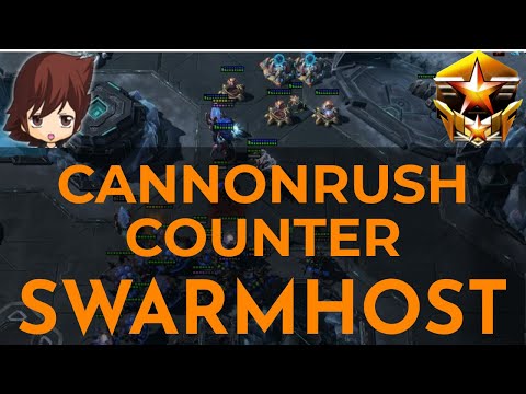 Grandmaster ZvP - Cannon Rush vs 1 Base Swarmhost - When Cheese Fails - Starcraft 2