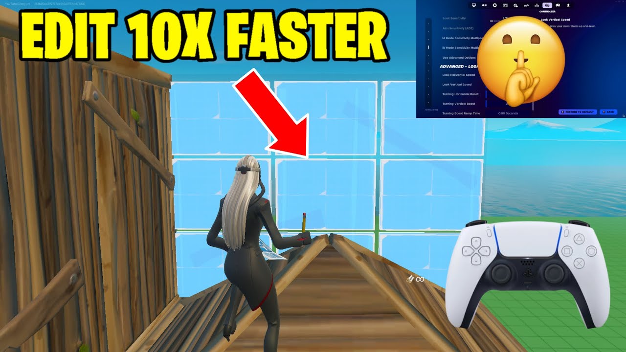 How To EDIT FASTER On Controller (Best Controller Settings, Tutorial + Tips and Tricks)