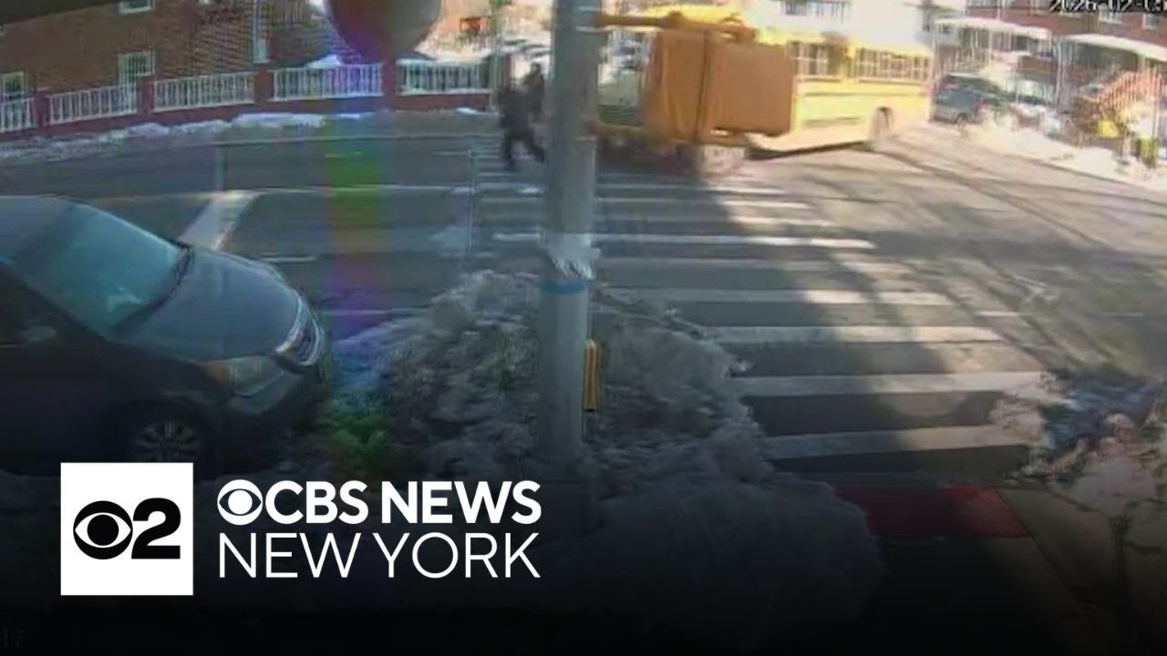 Video shows deadly school bus hit-and-run in Brooklyn