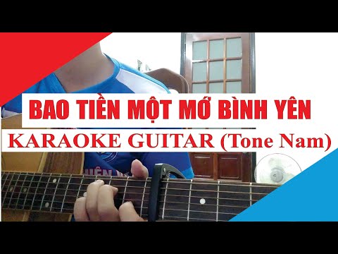 [Karaoke Guitar] Bao Tiền Một Mớ Bình Yên (Tone Nam) - 14 Casper & Bon | Acoustic Beat