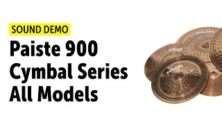 Video thumbnail for Paiste | 900 Cymbal Series | All Models | Sound Demo by Drums Bonedo