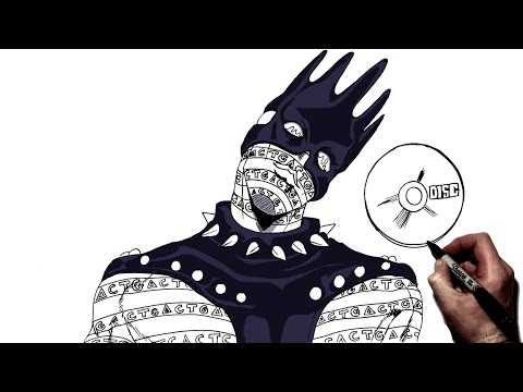 How To Draw Whitesnake | Step By Step | JoJo's Bizarre...