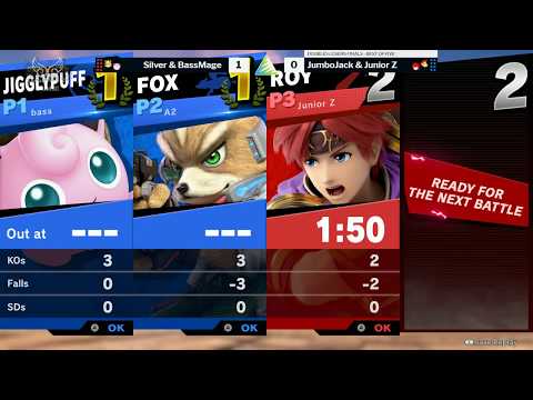 Ascension VII SSBU Doubles Losers Finals - Silver & BassMage (Blue) vs JumboJack & Junior Z (Red)