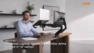 Universal Laptop Holder for Monitor Arms | NBH13-01 | LUMI