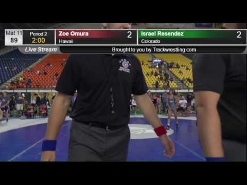 797 SchoolGirls 89 Zoe Omura Hawaii vs Israel Resendez Colorado 8420379104