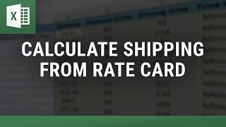 Download the video "Calculate Shipping from Rate Card | Excel-Based Freight Quote Tool (No Coding Needed!)"