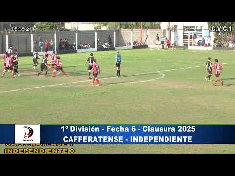 1º División: Cafferatense 1-1 Independiente / Fecha 6 (Clausura) / Liga Interprovincial / 14/09/25