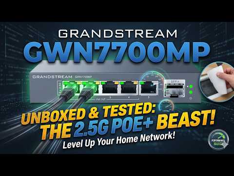 Grandstream GWN7700 | 5-Port Gigabit Ethernet Unmanaged Network Switch | Plug & Play | Desktop/Wall-Mount | Plastic Case video review thumbnail