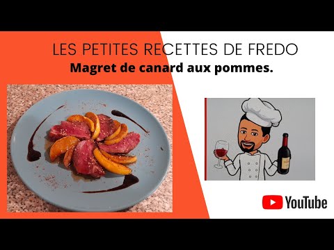 Magret de canard aux pommes