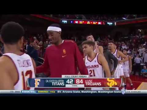 Men’s Basketball: USC 84, Cal State Fullerton 42 - Highlights 11/10/17