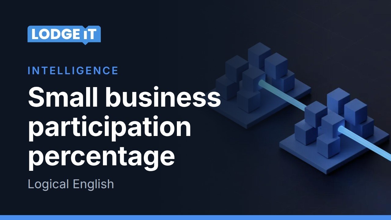 Logical English - Small Business Participation Percentage (CGT Australia)