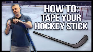 Why we tape our ice hockey sticks, and how to do it!