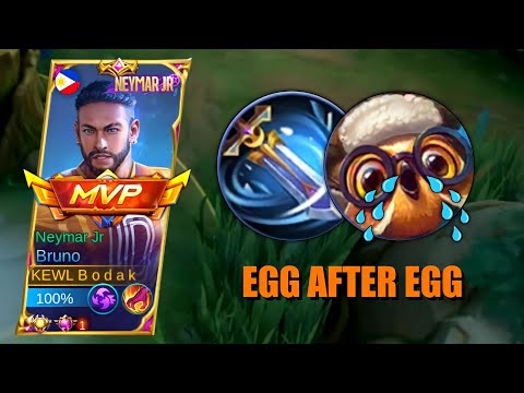 BRUNO VS DIGGIE STRAT | BRUNO BEST BUILD AND EMBLEM - MLBB