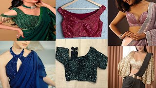 New Sequin Blouse Designs||Blouse Neck Designs||Blouse Back Neck Designs||Blouse Sleeves Designs