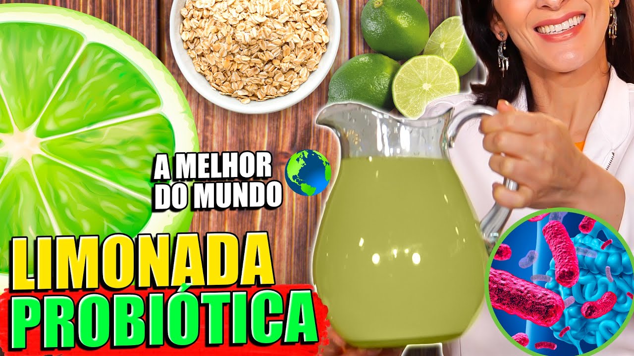 LIMONADA FERMENTADA PROBIÓTICA 🍋 Lactobacílos Vivos - Melhor que Iogurte!