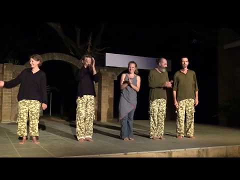 Satprem "The Great Process" - on stage in Auroville