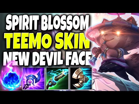 Devil got a NEW FACE the 20th Teemo skin LOOKS OP 🔥 Spirit Blossom Teemo 🔥 LoL Teemo s10 Gameplay