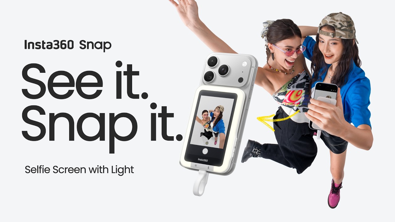 Meet Insta360 Snap Selfie Screen - See it. Snap it.