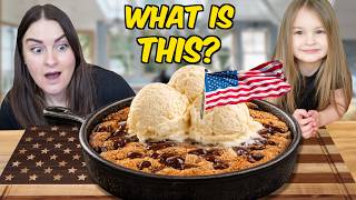 What On Earth Is A Pizookie?! Brits Try America’s Giant Skillet Cookie!