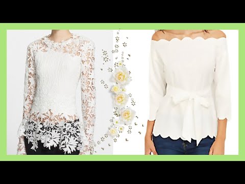 BLUSAS BLANCAS ELEGANTES  Y FINAS de MODA primavera verano 2020