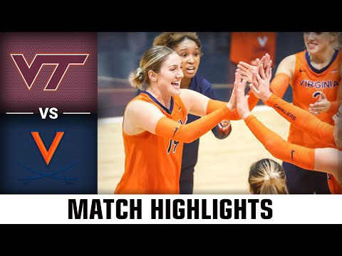 Virginia vs. Virginia Tech ACC Volleyball Highlights (2022)