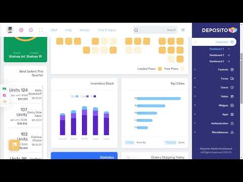 Warehouse Dashboard Bootstrap Admin Templates with RTL Light Theme