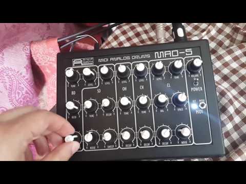 AVP Synth MAD-5 through a spring reverb