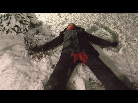 WCCO’s Pauleen Le makes a snow angel