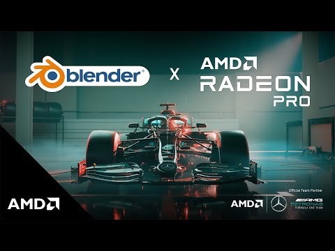 Thumbnail for AMD Radeon PRO x Blender | Mercedes-AMG Petronas F1 Team 8 x F1 Champions of the World by Mercedes-AMG F1 W12 E Performance