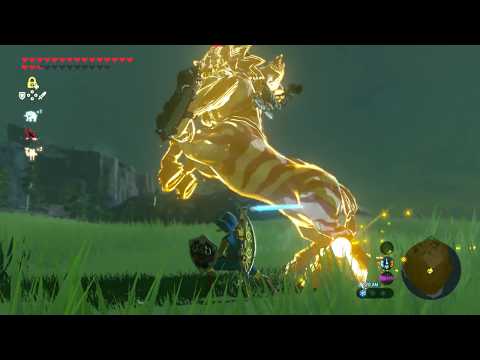 Fully Powered Master Sword DESTROYS Silver Lynel - Zelda Breath of the Wild