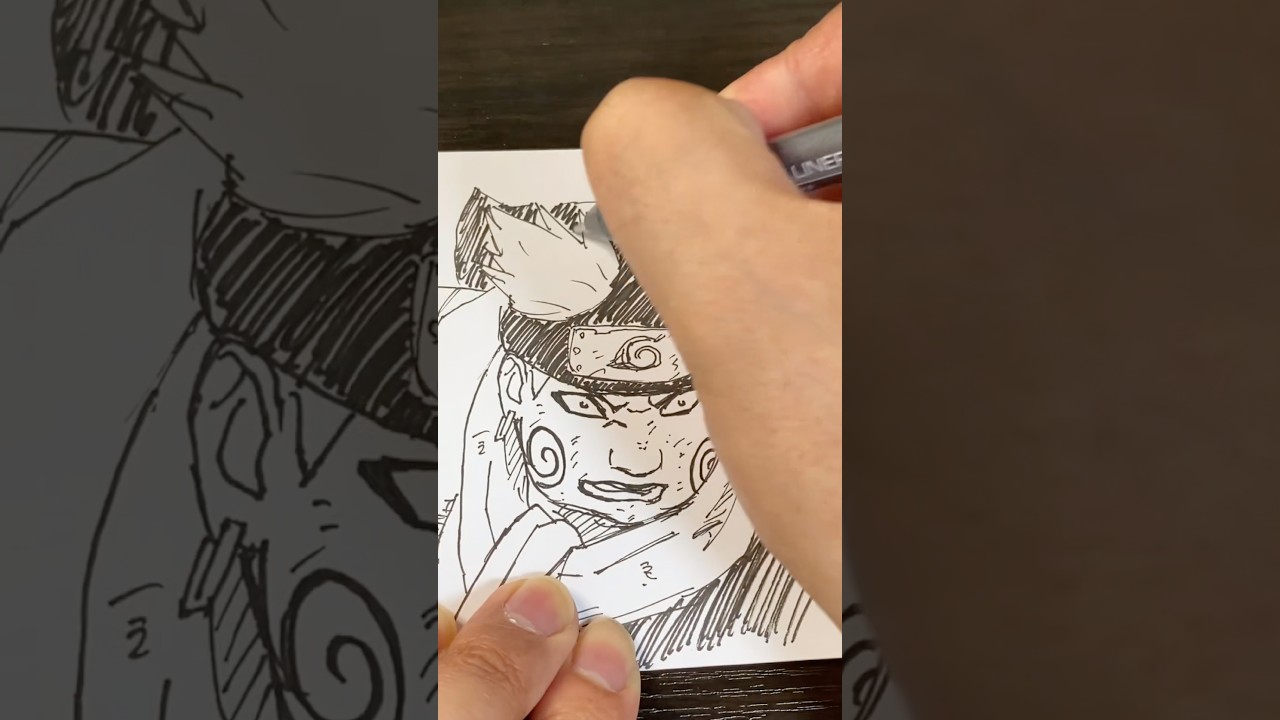 【一発描き】秋道チョウジ描いてみた/Drawing Choji #naruto  #choji  #ナルト #イラスト #チョウジ